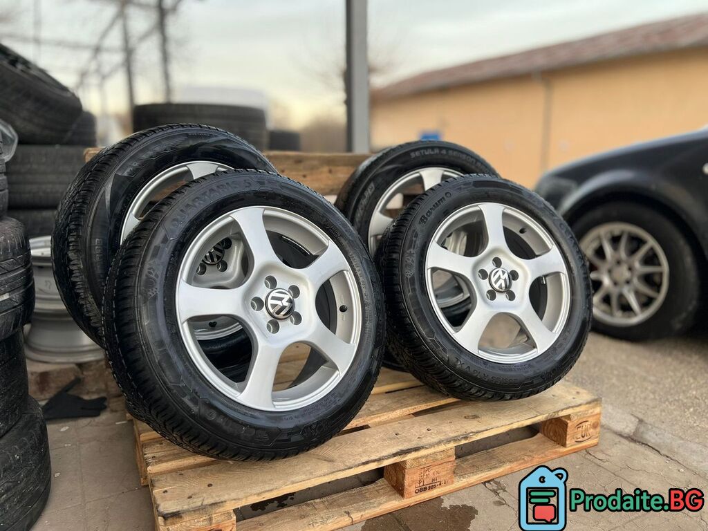 Джанти 16 5х100 със зимни гуми Barum – Golf 4, Bora, Octavia