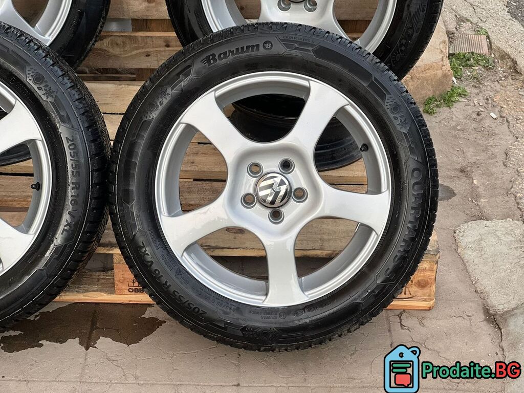 Джанти 16 5х100 със зимни гуми Barum – Golf 4, Bora, Octavia — снимка 3
