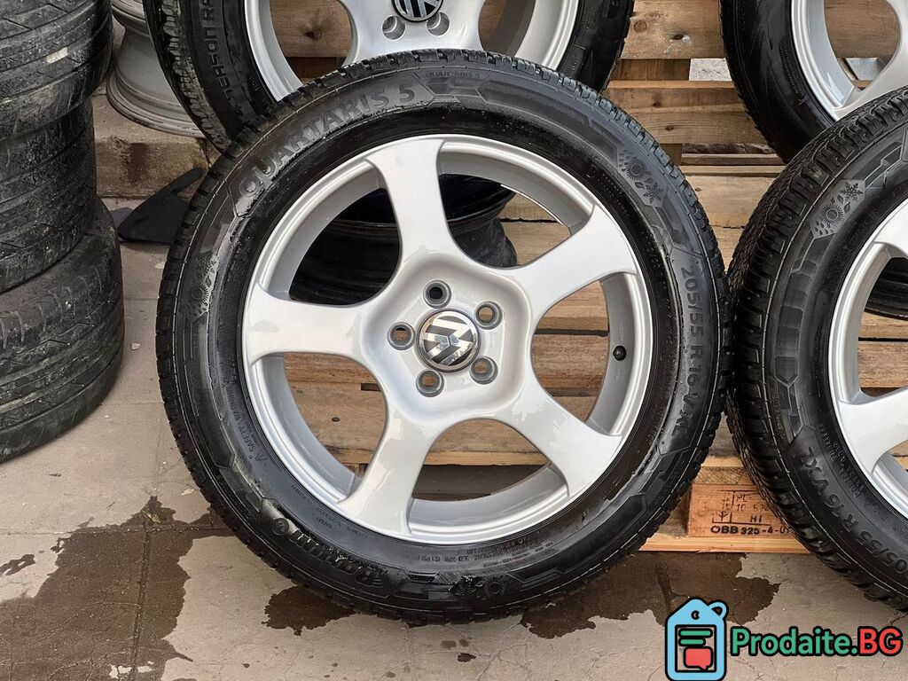Джанти 16 5х100 със зимни гуми Barum – Golf 4, Bora, Octavia — снимка 4
