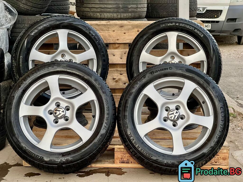 Джанти 16 5х100 със зимни гуми Barum – Golf 4, Bora, Octavia — снимка 5