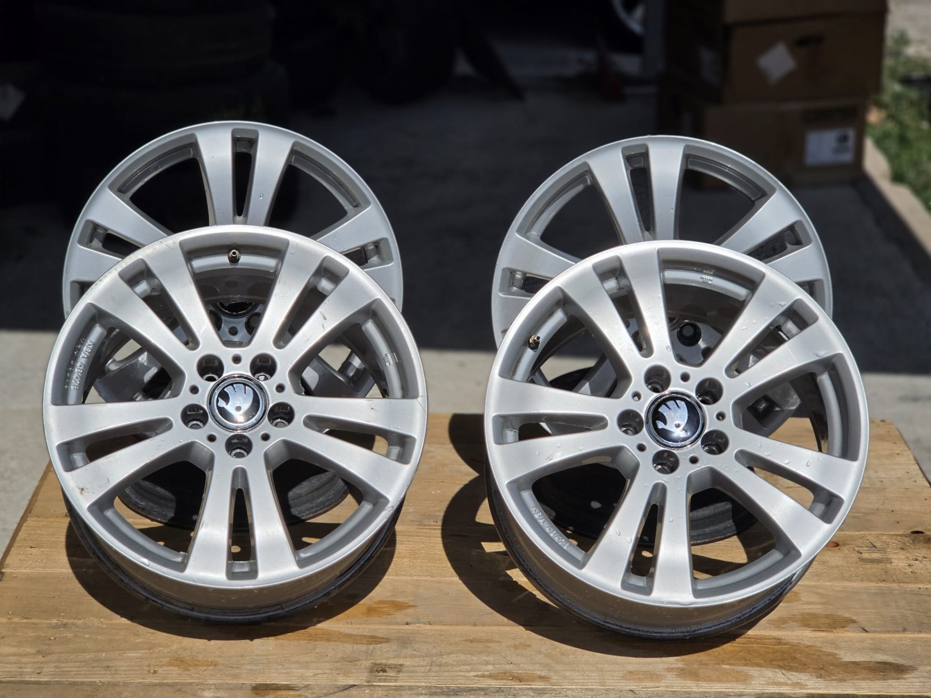 5х112 17 Джанти Лети Skoda SuperB Octavia Шкода Супърб Октавиа 5x112 — снимка 6