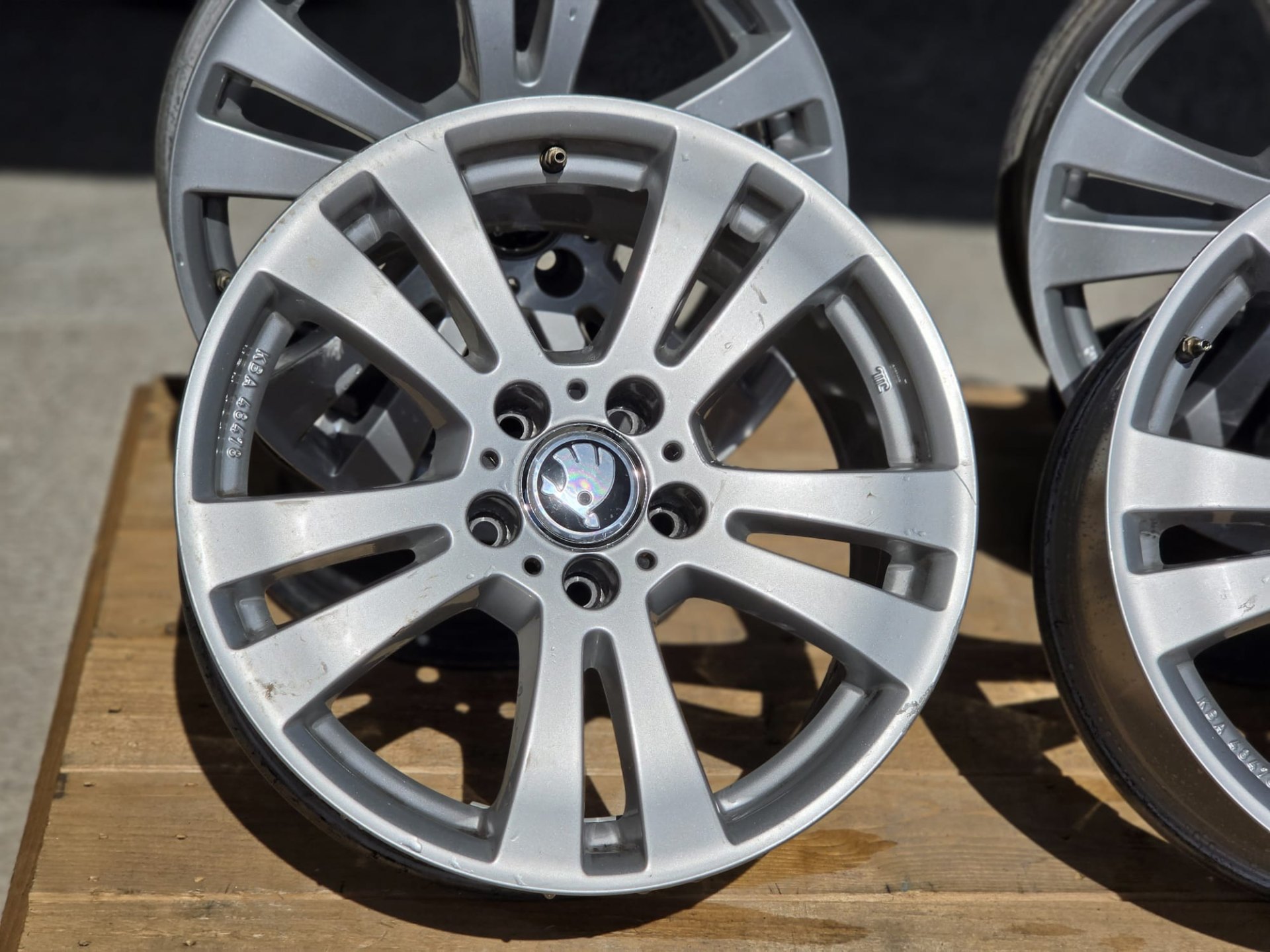 5х112 17 Джанти Лети Skoda SuperB Octavia Шкода Супърб Октавиа 5x112 — снимка 3